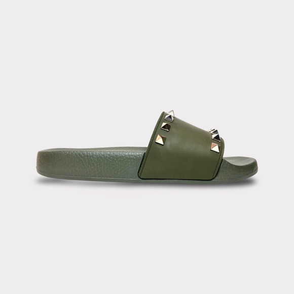 Valentino Garavani Rockstud Rubber Slide - Picture 1 of 8